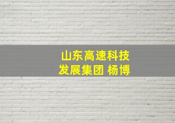 山东高速科技发展集团 杨博